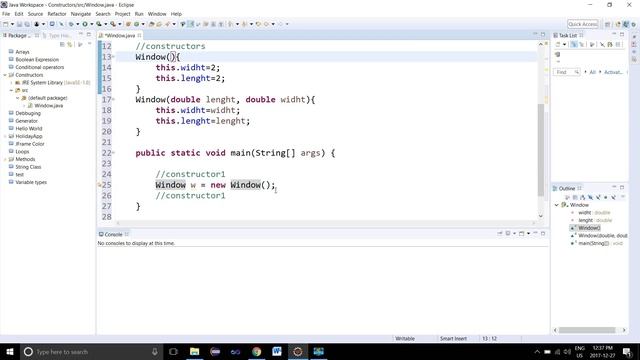 Constructors - Java Tutorial смотреть онлайн