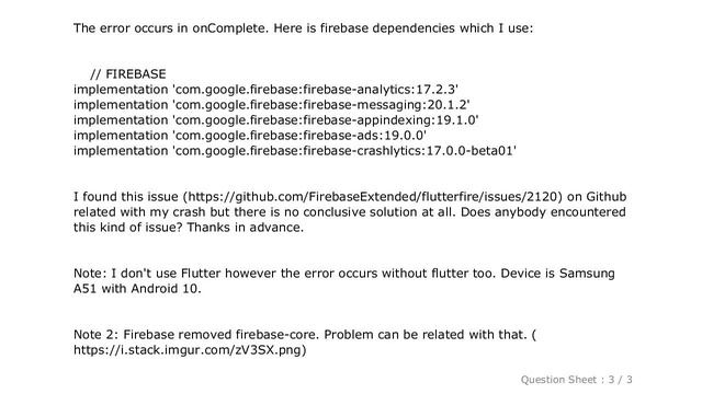 Android : java.io.IOException: FIS_AUTH_ERROR in Android Firebase смотреть онлайн
