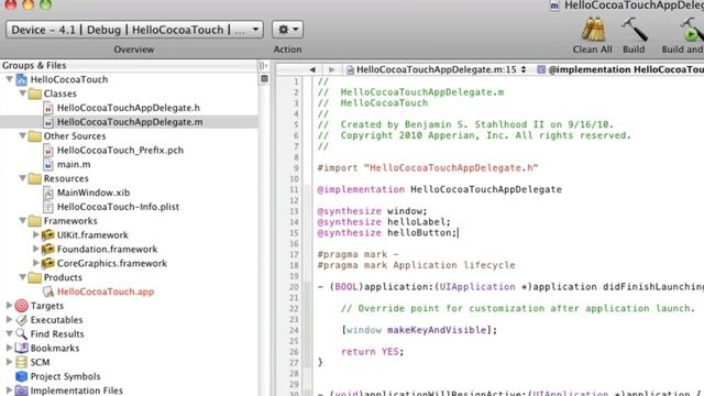 Tutorial 1 Part 1 of 2 - Hello Cocoa Touch - iOS (iPhone, iPad, iPod) SDK XCode Development смотреть онлайн