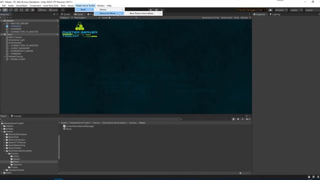 Master Server Toolkit. Using custom parameters for room server смотреть онлайн