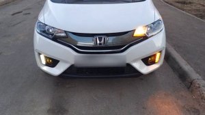 HONDA FIT 3 LED DRL and TURN signal