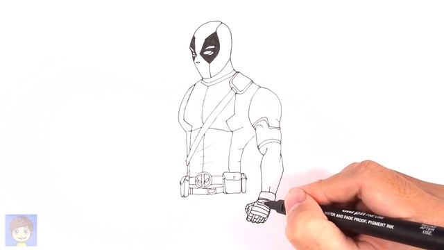 How to Draw Deadpool Step by Step - Easy Drawing Tutorial смотреть онлайн