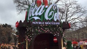 Центр Баку в преддверии праздника Новруз/ Baku, Azerbaijan, Novruz Bayram fair