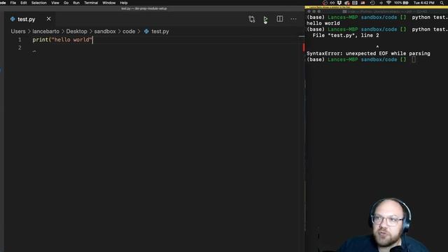 Python Environment Setup -Executing VSCode and the Terminal смотреть онлайн