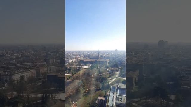 Вид на Кастелло Сфорцеско со 108 метров смотреть онлайн