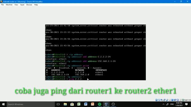 Routing Static pada Mikrotik RouterOs di virtualbox смотреть онлайн