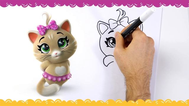 44 Котёнка | Как нарисовать Пилу [ЛЕГКИЙ УРОК] смотреть онлайн