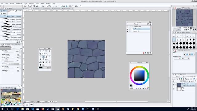 Making a tiling stone wall texture in Clip Studio смотреть онлайн