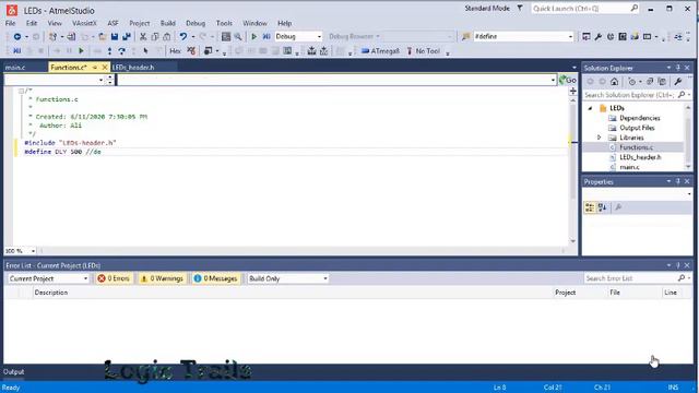 Program & Simulate ATMEGA series using ATMEL STUDIO 7.0 and PROTEUS 8.1. смотреть онлайн