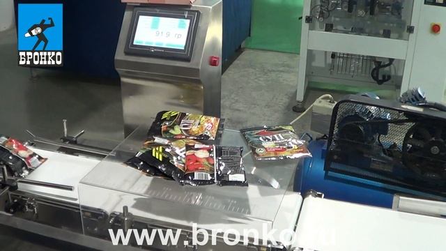 Чеквейер - отбраковка продукта по весу (пакеты супов)