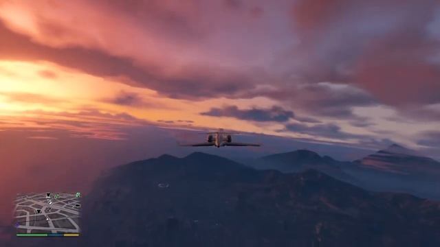 GTA5 Полет на самолете. смотреть онлайн