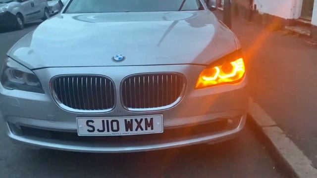 BMW 7 Series F01 Headlight angel eyes смотреть онлайн