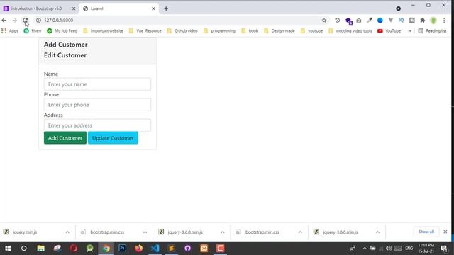 Input Form Design for Laravel with Ajax || Responsive Table design HTML CSS || Ajax Laravel Part-2 смотреть онлайн