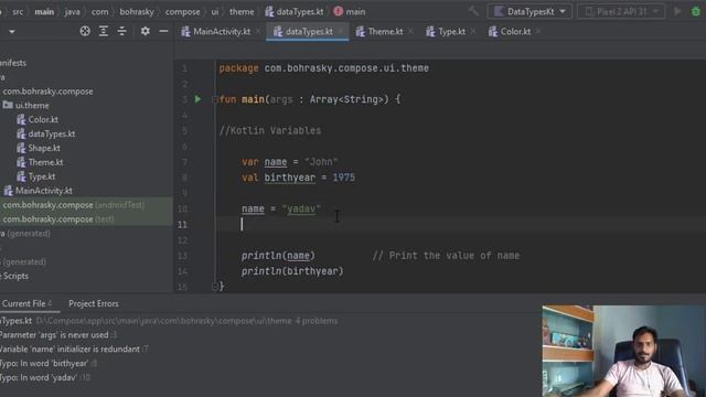 Lecture 3: - Kotlin Variables смотреть онлайн