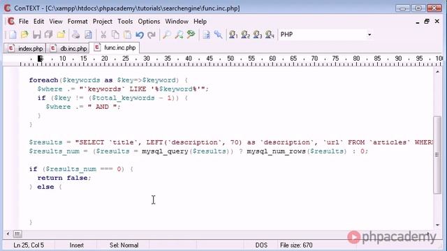 PHP Tutorials Search Engine Part 6 8 смотреть онлайн