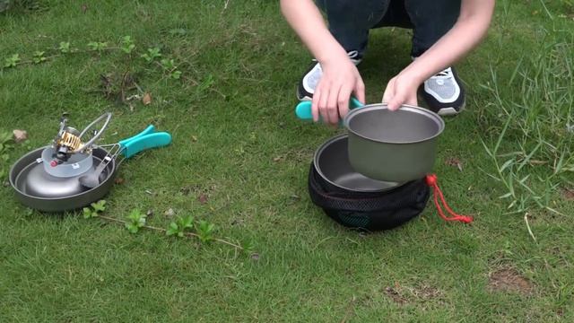 Комплект титановой посуды для дома и кемпинга River Scout Titanium смотреть онлайн