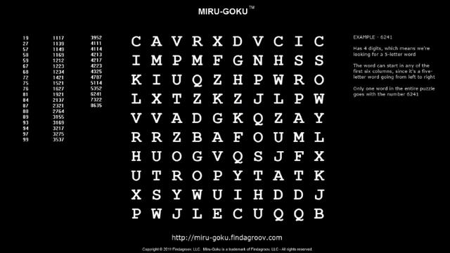 miru-goku.findagroov.com - Brand New Word Puzzle смотреть онлайн