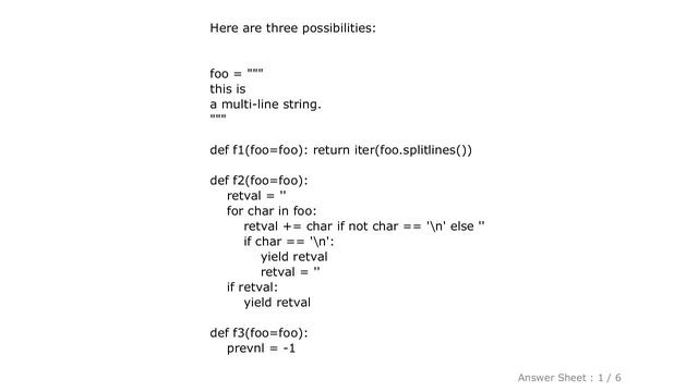 PYTHON : Iterate over the lines of a string смотреть онлайн