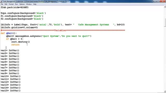 How to Create Cafe Management Systems in Python - Tutorial 3 of 3 смотреть онлайн