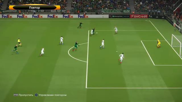 PRO EVOLUTION SOCCER 2018, Мастер лига за Краснодар, гол Дзюбы смотреть онлайн