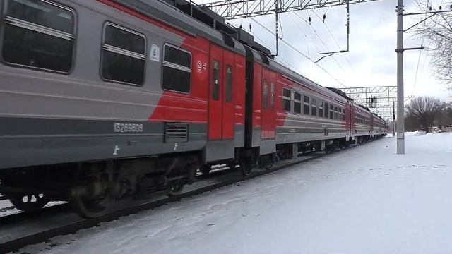 Электропоезд ЭД4М-0478 (ТЧ-7) скоростной пригородный поезд "РЭКС-экспресс" №7184 Москва - Голутвин. смотреть онлайн