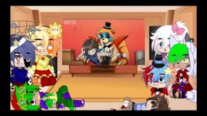 ?Security Breach reacts to “Hello again”|| Glamike au ||Security breach||Gacha club|| Polar glitch