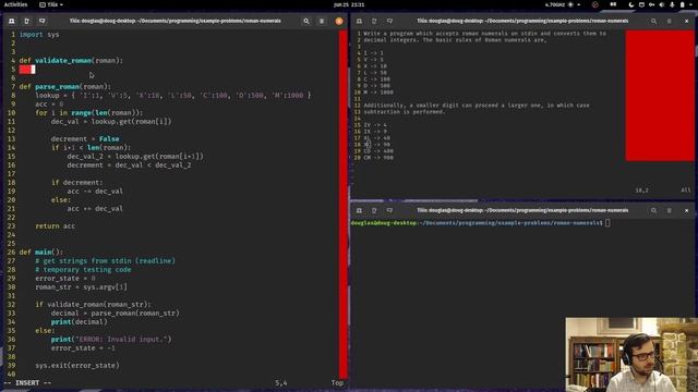 Random Programming: Roman Numerals in Python смотреть онлайн
