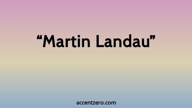 Pronounce "Martin Landau" - Brazilian accent vs. native U.S. смотреть онлайн