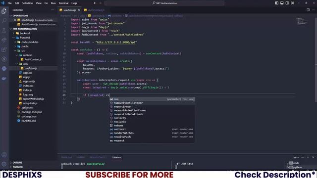 React Login, Register and Logout - Axios and Private Route | Part 2 | Desphixs™ смотреть онлайн