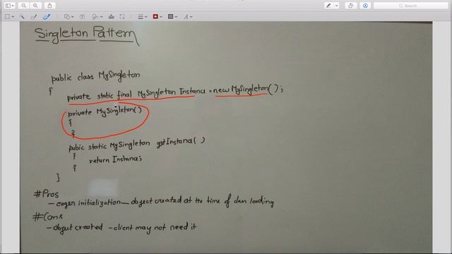 Singleton Design Pattern - Eager Initialisation смотреть онлайн