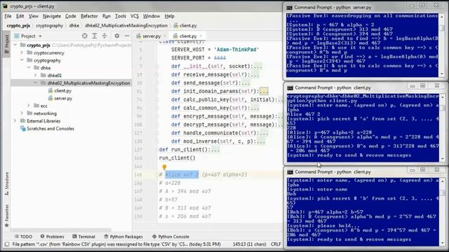 DHKE + Encryption + Python Prototype Project (public version) смотреть онлайн