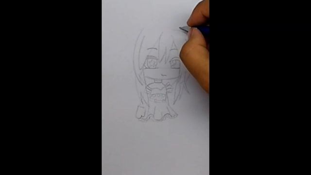 Как нарисовать персонажа из игры Gacha life // How to draw gacha life character // gacha // гача смотреть онлайн