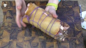 РУЛЕТ-ВЕТЧИНА из СВИНОЙ РУЛЬКИ-дешево и вкусно! Рецепт мясного рулета из свиной рульки. ВКУСНЯТИНА!