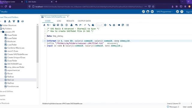 How to Save Dataset as a SAS7bdat file - SAS Basic & Advanced смотреть онлайн