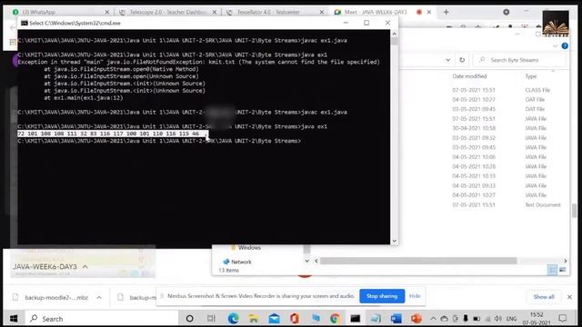 16. JAVA unit 2 (JNTUH 2-2) 07-05-2021 смотреть онлайн