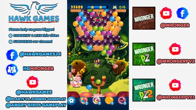 Angry Birds Stella POP Bubble Shooter Level 354 - Walkthrough, No Boosters смотреть онлайн