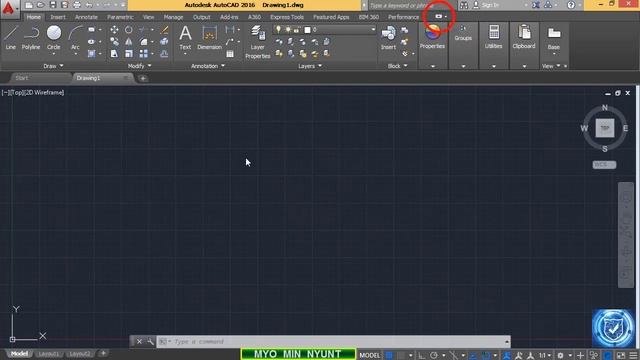 Auto CAD 2016- lesson 1 ( Free Online Course - Myanmar Language ) смотреть онлайн