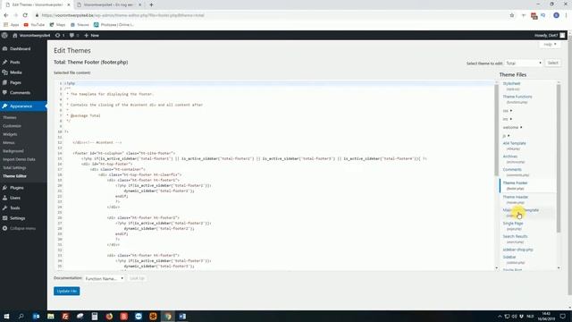 How to edit footer in Wordpress Tutorial смотреть онлайн