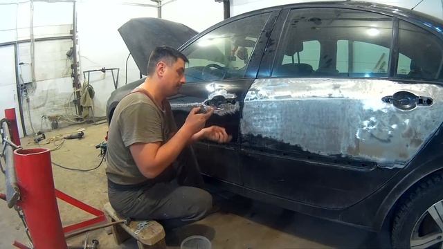 Рено Лагуна ремонт кузова в Нижнем Новгороде Renault Laguna Auto body repair смотреть онлайн