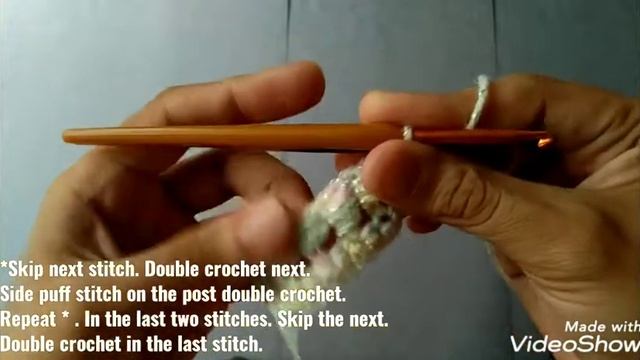 LEARN HOW TO CROCHET SIDE PUFF STITCH #lefthandedvideo смотреть онлайн