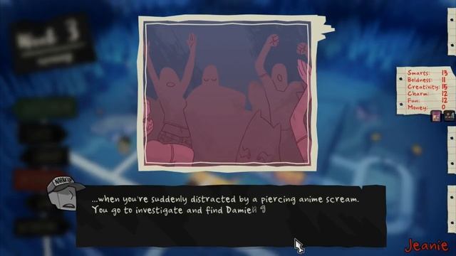 Monster Prom - Damien The Hairstylist * Wealthy/Charm/Creativity Route