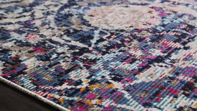 Loloi Silvia Sil-05 Midnight - Fuchsia Area Rug смотреть онлайн