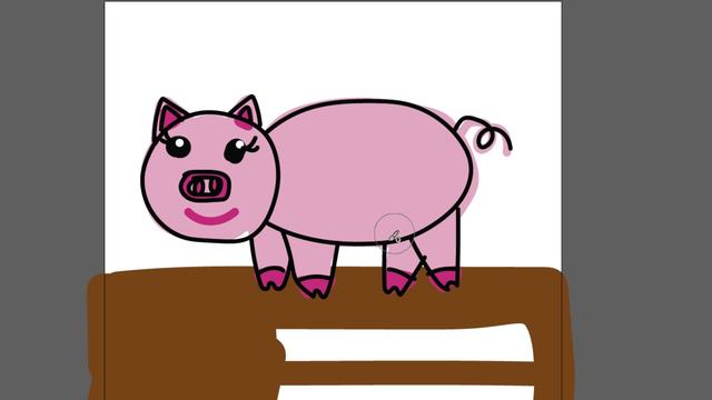 Рисуем свинку детям часть 48 смотреть онлайн