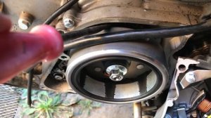 Кайо 125 вскрываю крышку генератора