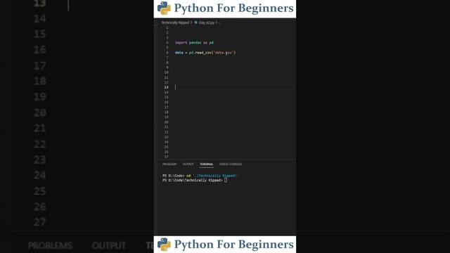 How To Read A CSV File Using Pandas | Python For Beginners смотреть онлайн
