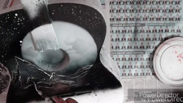 Spray paint art on guitar | spray paint art Galaxy using spray paint