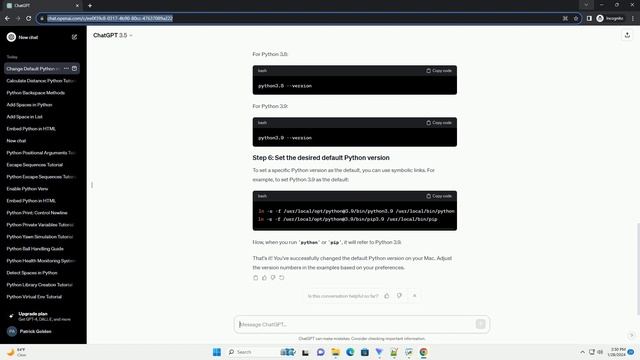 how to change default python version mac смотреть онлайн