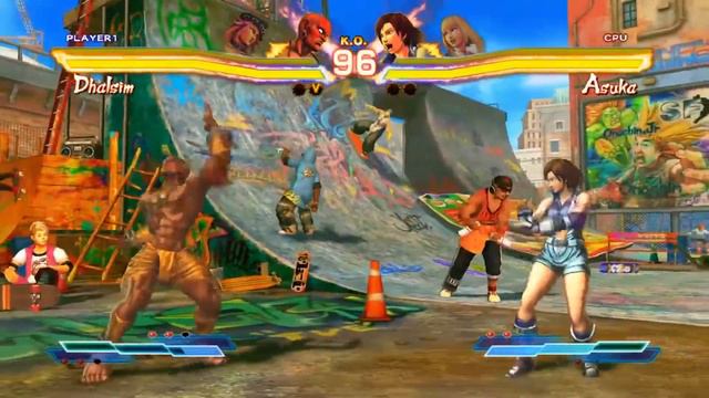 Street fighter x tekken : Poison or dhalsim and Lili or Asuka (Game play) смотреть онлайн