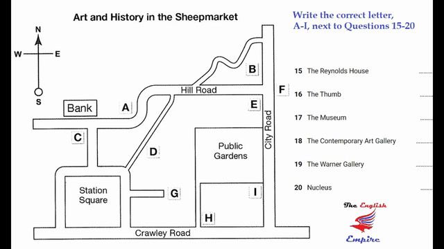IELTS Listening Map with Answers and Script - Art and History in the Sheepmarket смотреть онлайн