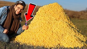 ЧТО ЕСЛИ БАБАХНУТЬ 100 ПАЧЕК СЫРНЫХ ШАРИКОВ ?